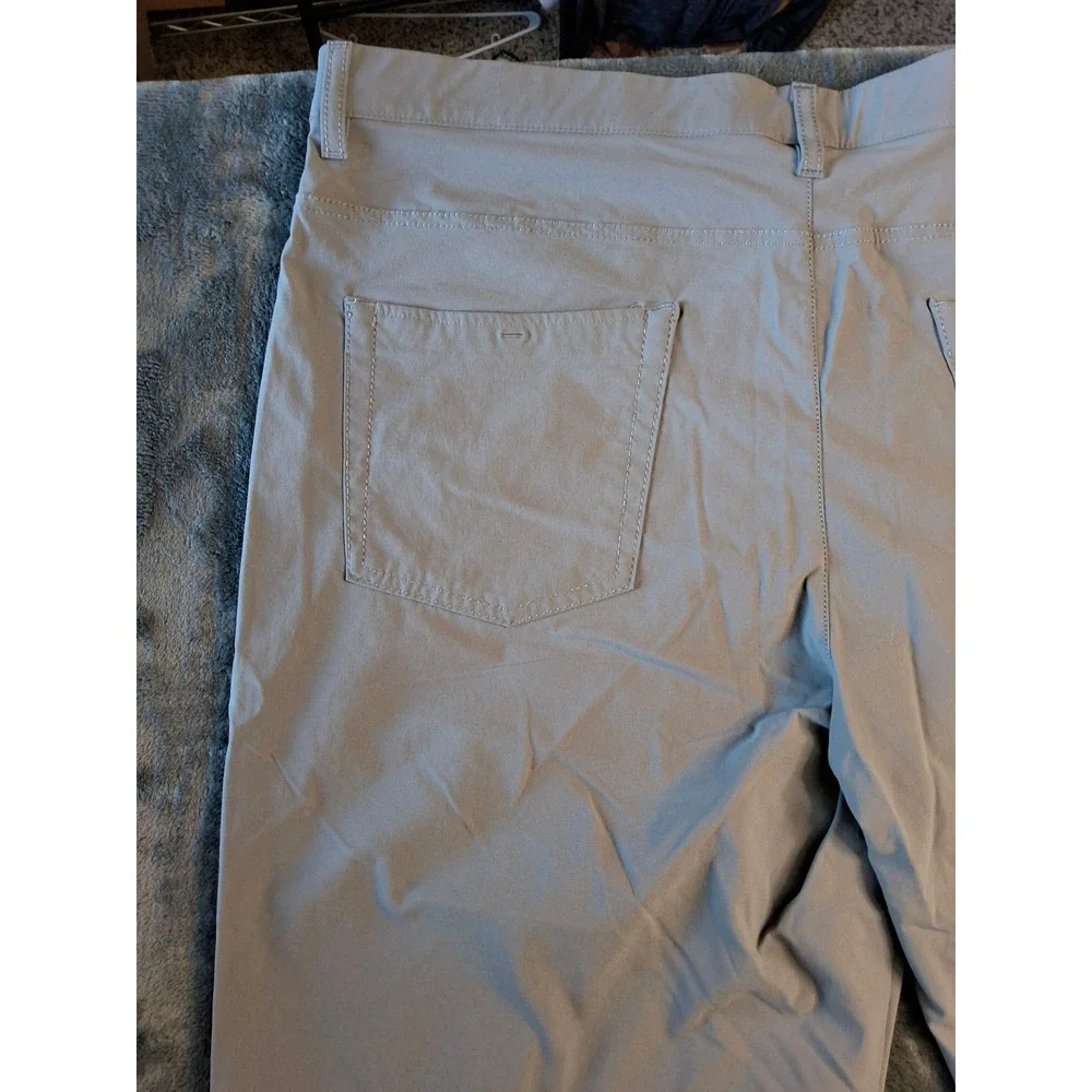 Adidas Primegreen Mens Golf Pants Grey 40x32 Five Pocket Performance Trousers